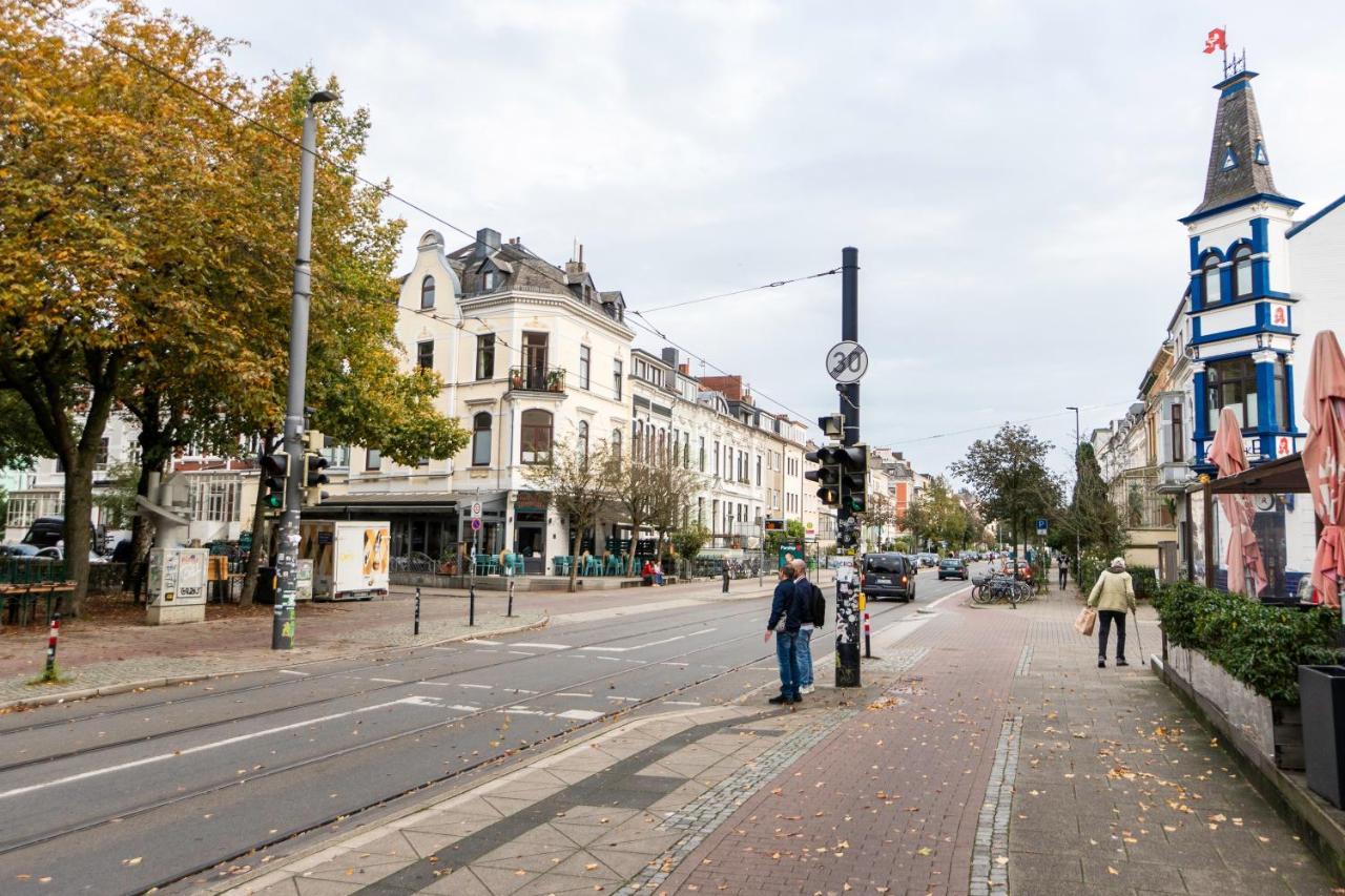 Exklusive Wohnung Am Weserdeich BRE Esterno foto